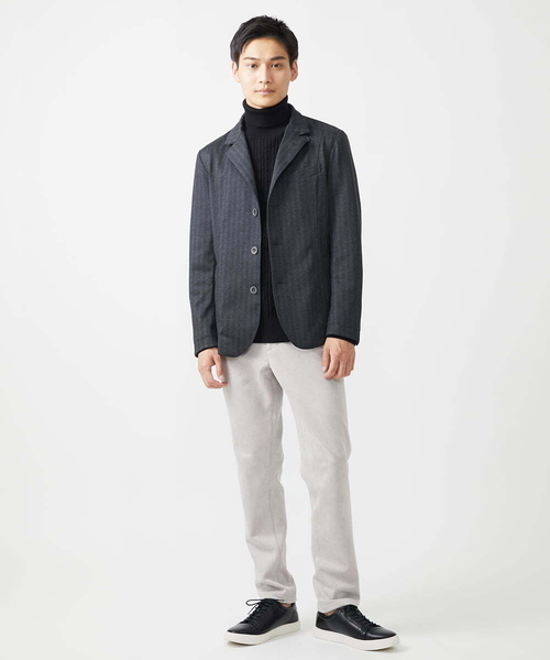 MK MICHEL KLEIN HOMME (エムケーミッシェルクランオム)の「スラックスパンツ / スエードタッチライト(スラックス・メンズ・ライトグレー/ベージュ・48/50/46)」の15枚目の写真