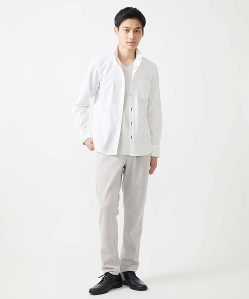 MK MICHEL KLEIN HOMME (エムケーミッシェルクランオム)の「スラックスパンツ / スエードタッチライト(スラックス・メンズ・ライトグレー/ベージュ・48/50/46)」の16枚目の写真