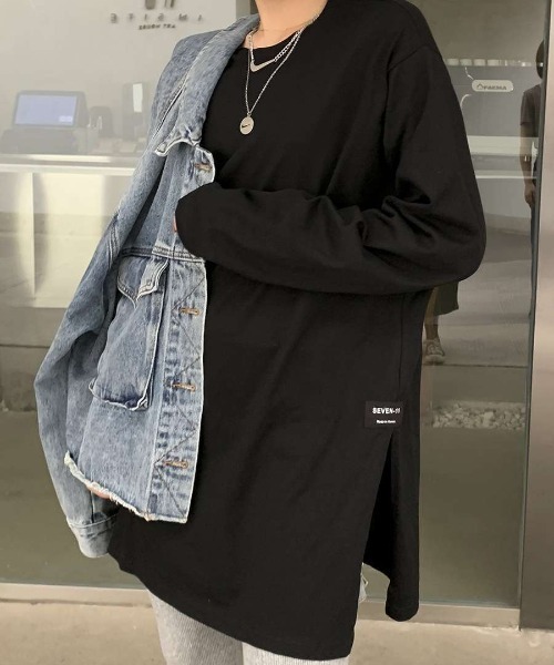 Per sist ence(パーシエンス)の「ビッグシルエットTシャツ(Tシャツ/カットソー・レディース・ブラック/ホワイト・LARGE/X-LARGE/MEDIUM/FREE)」の1枚目の写真