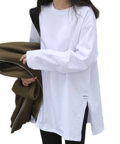 Per sist ence(パーシエンス)の「ビッグシルエットTシャツ(Tシャツ/カットソー・レディース・ブラック/ホワイト・LARGE/X-LARGE/MEDIUM/FREE)」の6枚目の写真