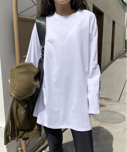 Per sist ence(パーシエンス)の「ビッグシルエットTシャツ(Tシャツ/カットソー・レディース・ブラック/ホワイト・LARGE/X-LARGE/MEDIUM/FREE)」の5枚目の写真