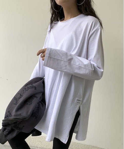 Per sist ence(パーシエンス)の「ビッグシルエットTシャツ(Tシャツ/カットソー・レディース・ブラック/ホワイト・LARGE/X-LARGE/MEDIUM/FREE)」の10枚目の写真