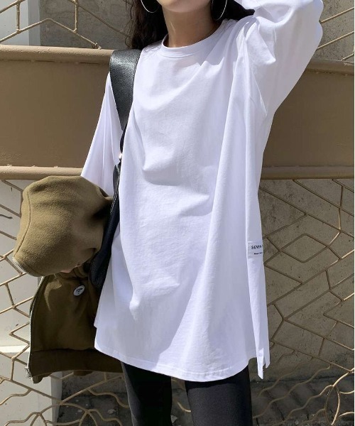 Per sist ence(パーシエンス)の「ビッグシルエットTシャツ(Tシャツ/カットソー・レディース・ブラック/ホワイト・LARGE/X-LARGE/MEDIUM/FREE)」の7枚目の写真