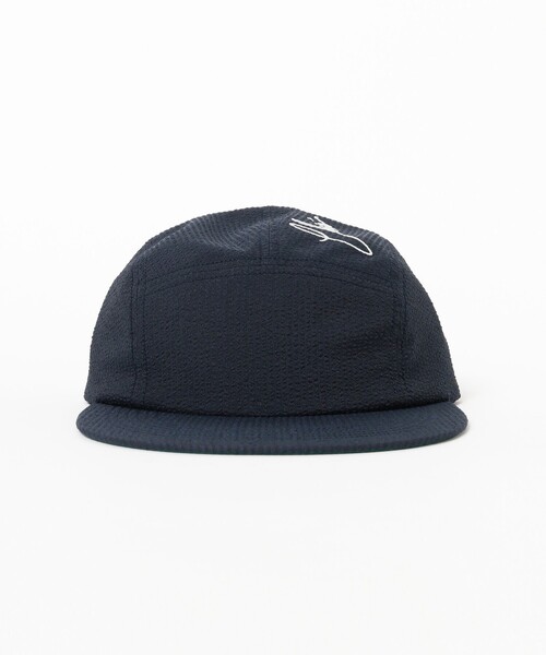 CHARI&CO（チャリアンドコー）の「CHARI&CO / SCRIPT LONG BRIM CAMP CAP（キャップ・メンズ・ネイビー・ONE SIZE）」の2枚目の写真