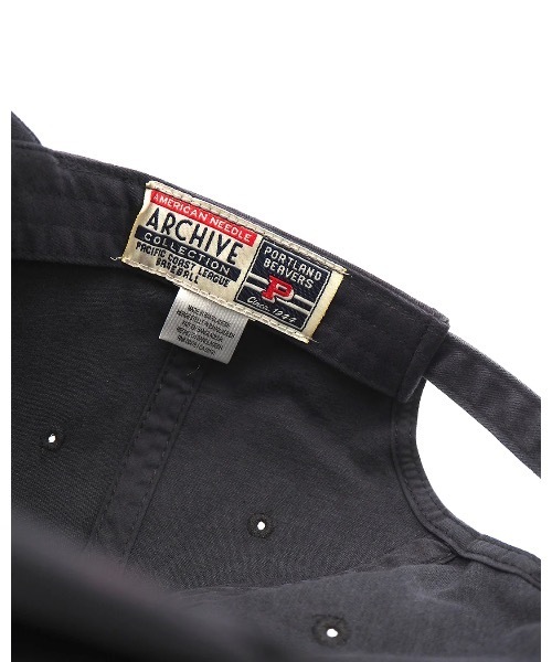 AMERICAN NEEDLE(アメリカンニードル)の「CAPAMERICAN NEEDLE(アメリカンニードル)ARCHIVE - PORTLAND BEAVERSポートランドビーバーズクラシック刺繍ロゴベースボールキャップ(キャップ・メンズ・ネイビー・FREE)」の6枚目の写真