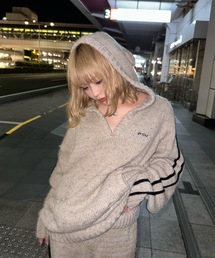 shesame（シーセム）の「knit track hoodie（パーカー）」