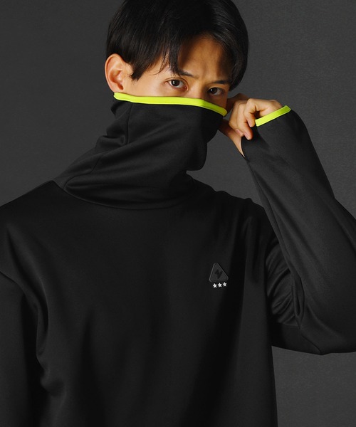 指抜きボリュームネックゲイター長袖フリースカットソー(その他トップス)|REZES(レジェス)