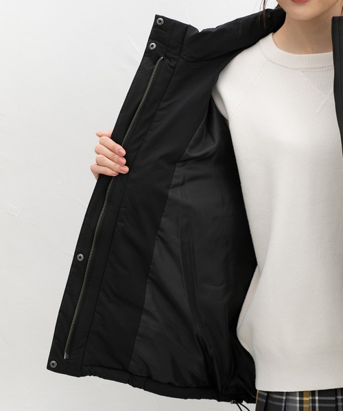 Honeys(ハニーズ)の「【非フッ素撥水加工】ファイバーダウンブルゾン(ダウンジャケット/コート・レディース・アイボリー/オリーブ/ネイビー/ベージュ/チャコール/ブラック・M/S/LL/L)」の17枚目の写真