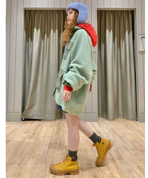 Right-on（ライトオン）の「ユーティリティボアブルゾン（ブルゾン・メンズ・オフホワイト/オリーブ/ダークグレー/グレー・M/XL/L）」の7枚目の写真