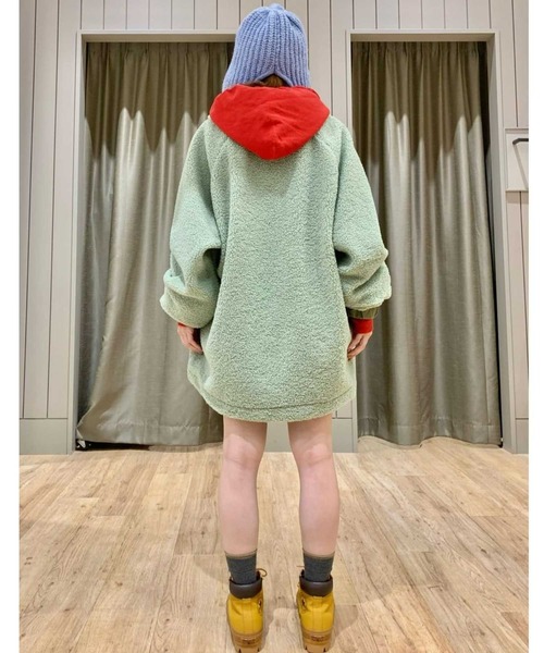 Right-on（ライトオン）の「ユーティリティボアブルゾン（ブルゾン・メンズ・オフホワイト/オリーブ/ダークグレー/グレー・M/XL/L）」の8枚目の写真