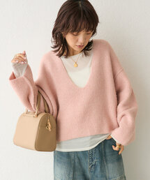 RIVE DROITE | 予約【ゆったり着やすい】ルーズプランジニット(ニット/セーター)