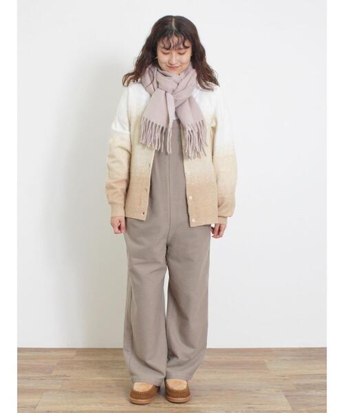 Samansa Mos2(サマンサ モスモス)の「前後着フェザーグラデーションニット(カーディガン/ボレロ・レディース・チャコールグレー/グレー/ベージュ/ラベンダー/ミント・F)」の6枚目の写真