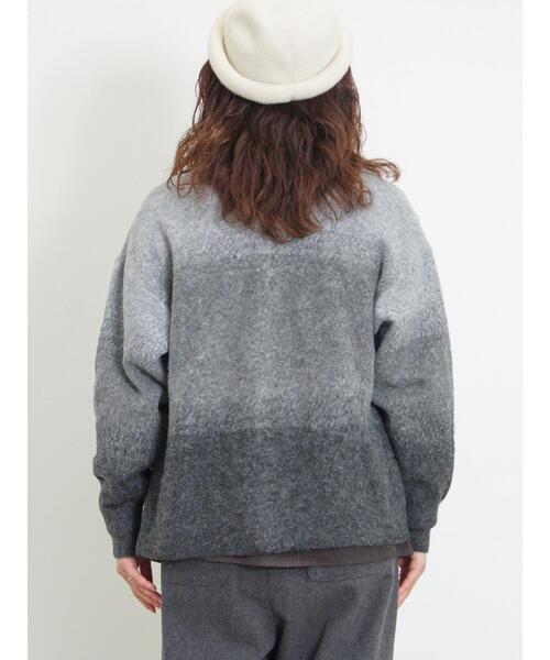 Samansa Mos2(サマンサ モスモス)の「前後着フェザーグラデーションニット(カーディガン/ボレロ・レディース・チャコールグレー/グレー/ベージュ/ラベンダー/ミント・F)」の14枚目の写真