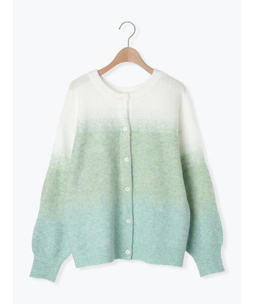 Samansa Mos2(サマンサ モスモス)の「前後着フェザーグラデーションニット(カーディガン/ボレロ・レディース・チャコールグレー/グレー/ベージュ/ラベンダー/ミント・F)」の21枚目の写真