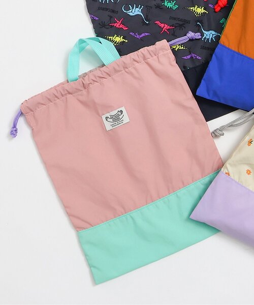 BREEZE（ブリーズ）の「DAISUKI 巾着(L)（ポーチ・キッズ・チャコール/ラベンダー/その他11/その他12・LARGE）」の4枚目の写真