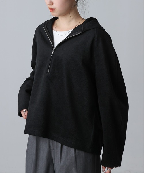 COLONY 2139（コロニートゥーワンスリーナイン）の「ハーフジッププルオーバー（Tシャツ/カットソー・レディース・ブラック/グレー・FREE）」の2枚目の写真