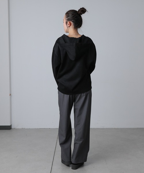 COLONY 2139（コロニートゥーワンスリーナイン）の「ハーフジッププルオーバー（Tシャツ/カットソー・レディース・ブラック/グレー・FREE）」の13枚目の写真