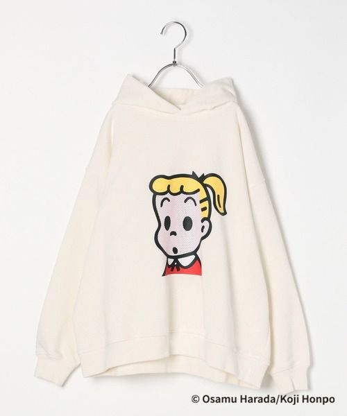 LEPSIM（レプシィム）の「【OSAMU GOODS×LEPSIM】【KIDS】裏毛パーカー　251571（パーカー・キッズ・アイボリー/レッド・130）」の2枚目の写真