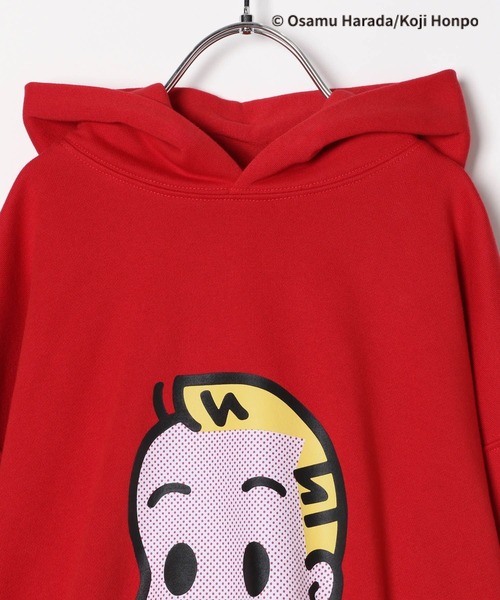 LEPSIM（レプシィム）の「【OSAMU GOODS×LEPSIM】【KIDS】裏毛パーカー　251571（パーカー・キッズ・アイボリー/レッド・130）」の4枚目の写真