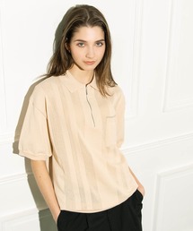 CRAFSTO（クラフスト）の「CRAFSTO ハーフジップ襟付き半袖P/O（ポロシャツ）」