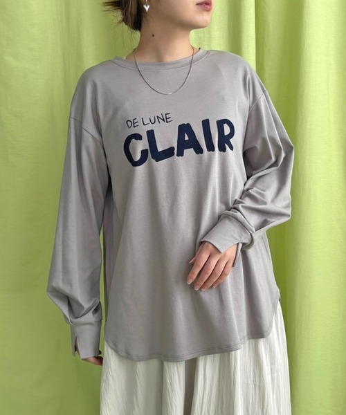 LHELBIE(レルビエ)の「ハンドロゴロンT(Tシャツ/カットソー・レディース・ブラック/ネイビー/グレー/オフホワイト・M)」の18枚目の写真