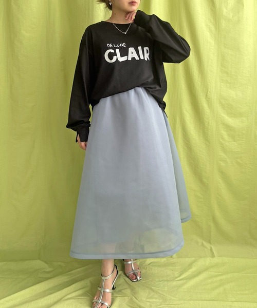 LHELBIE(レルビエ)の「ハンドロゴロンT(Tシャツ/カットソー・レディース・ブラック/ネイビー/グレー/オフホワイト・M)」の12枚目の写真