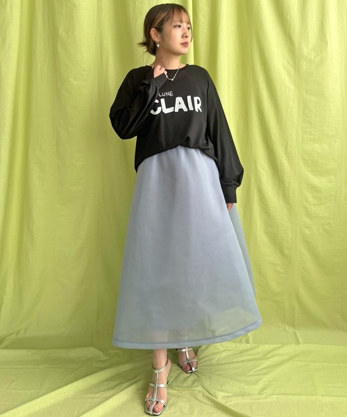 LHELBIE(レルビエ)の「ハンドロゴロンT(Tシャツ/カットソー・レディース・ブラック/ネイビー/グレー/オフホワイト・M)」の13枚目の写真