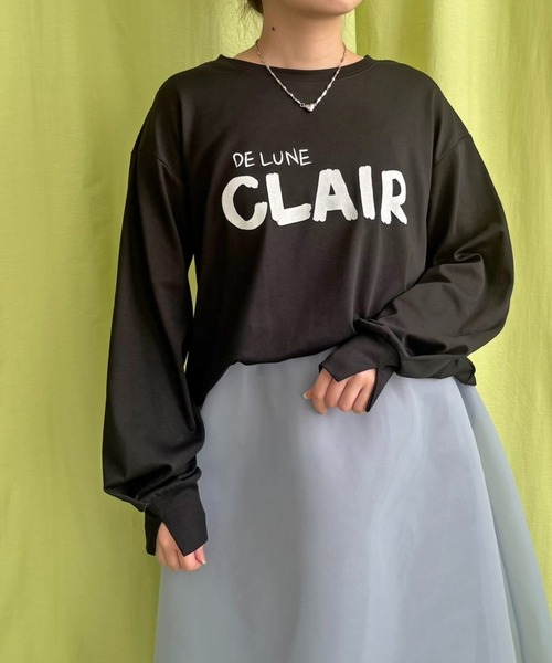 LHELBIE(レルビエ)の「ハンドロゴロンT(Tシャツ/カットソー・レディース・ブラック/ネイビー/グレー/オフホワイト・M)」の16枚目の写真