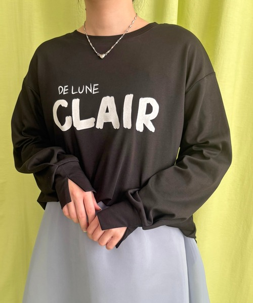 LHELBIE(レルビエ)の「ハンドロゴロンT(Tシャツ/カットソー・レディース・ブラック/ネイビー/グレー/オフホワイト・M)」の17枚目の写真