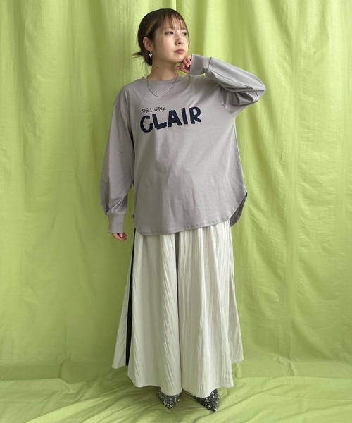 LHELBIE(レルビエ)の「ハンドロゴロンT(Tシャツ/カットソー・レディース・ブラック/ネイビー/グレー/オフホワイト・M)」の20枚目の写真