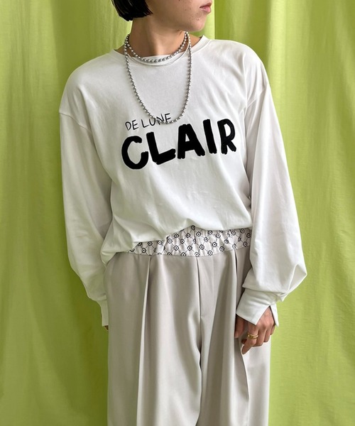LHELBIE(レルビエ)の「ハンドロゴロンT(Tシャツ/カットソー・レディース・ブラック/ネイビー/グレー/オフホワイト・M)」の8枚目の写真