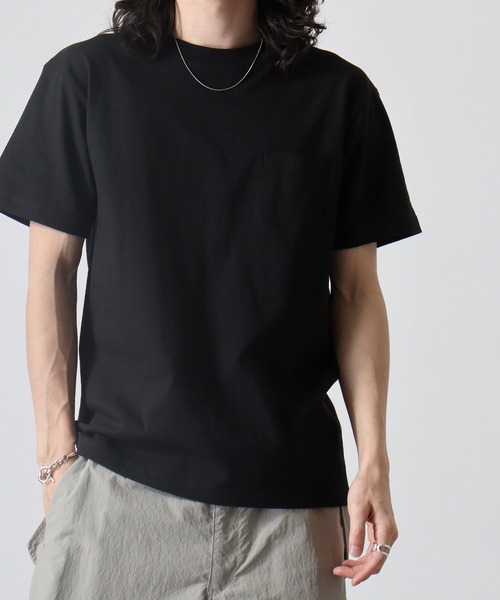 CROSS & STITCH(クロスステッチ)の「CROSS & STITCH オープンエンドマックスウエイトポケットTシャツ(Tシャツ/カットソー・メンズ・ホワイト/ヘザーグレー/ナチュラル/アーミー/ブラック/スミクロ/ネイビー/ブルー・L/S/XL/M/XXL)」の20枚目の写真