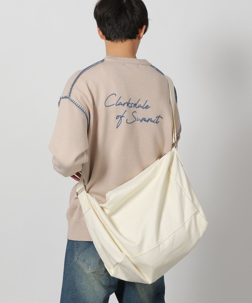 LAKOLE（ラコレ）の「キャンバスバレルショルダーバッグ / 253221（ショルダーバッグ・メンズ・ライトグレー/ブラック/ナチュラル・FREE）」の17枚目の写真