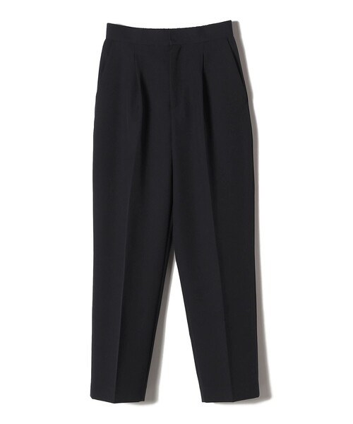 SHIPS Colors（シップス カラーズ）の「SHIPS Colors:〈手洗い可能〉ツインクロス タック パンツ◇（その他パンツ・レディース・ナチュラル/ネイビー・SMALL/MEDIUM）」の3枚目の写真