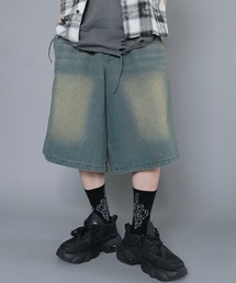 SPINNS（スピンズ）の「ヴィンテージライクグランジデニムハーフパンツ（デニムパンツ）」