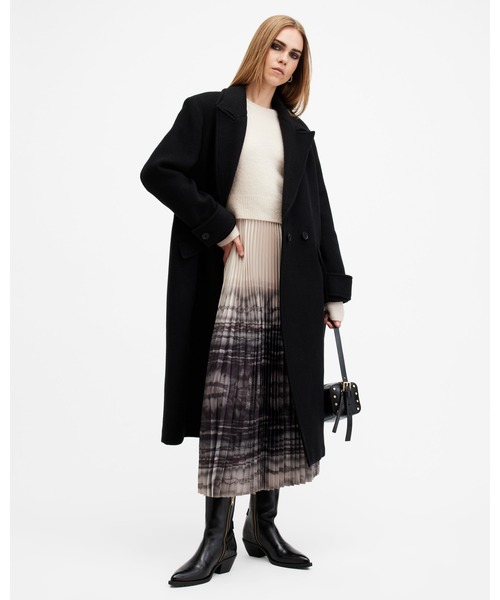 ALLSAINTS(オールセインツ)の「CELILIA 2-IN-1 PLEATED TIE DYE MIDI DRESS | CELILIA 2-IN-1 プリーツ タイ ダイ ミディ ドレス・ワンピース(ワンピース・レディース・ホワイト系その他・S/XS/M/L)」の3枚目の写真