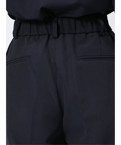 m.f.editorial（エムエフエディトリアル）の「【ストレッチ ウォッシャブル】m.f.エディトリアルレディース ワイドパンツ 紺(セットアップ可能)（スーツパンツ・レディース・ネイビー・S/MEDIUM/LARGE/X-LARGE）」の8枚目の写真