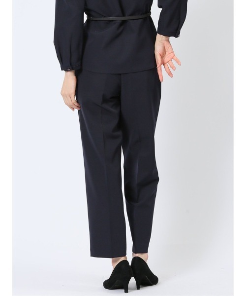 m.f.editorial（エムエフエディトリアル）の「【ストレッチ ウォッシャブル】m.f.エディトリアルレディース ワイドパンツ 紺(セットアップ可能)（スーツパンツ・レディース・ネイビー・S/MEDIUM/LARGE/X-LARGE）」の10枚目の写真