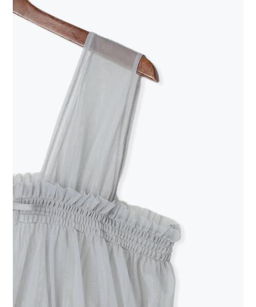 Te chichi（テチチ）の「前後2WAYチュールレイヤードベスト（シャツ/ブラウス・レディース・オフホワイト/グレー/チャコールグレー・F）」の12枚目の写真