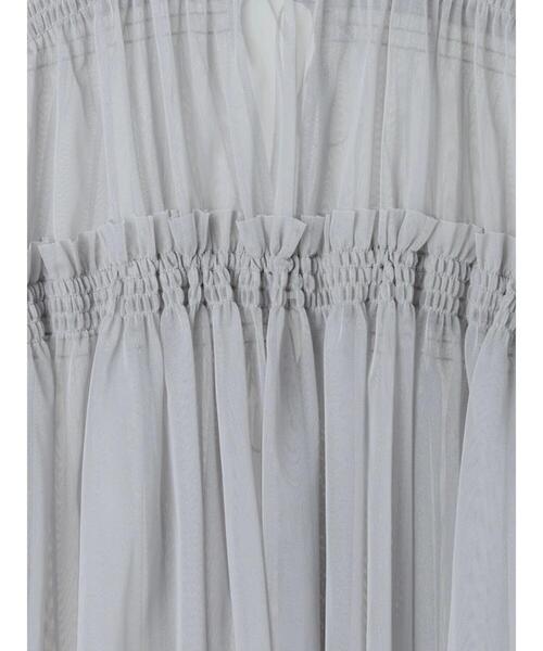 Te chichi（テチチ）の「前後2WAYチュールレイヤードベスト（シャツ/ブラウス・レディース・オフホワイト/グレー/チャコールグレー・F）」の6枚目の写真