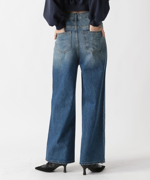 FOREVER 21（フォーエバー トゥエンティーワン）の「【2025SS】キラキラビジューデニム（デニムパンツ・レディース・ブルー・LARGE/MEDIUM/SMALL）」の19枚目の写真