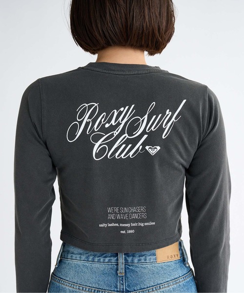 ROXY（ロキシー）の「SUN CHASERS L/S /ロキシーバックプリントクロップドロングスリーブトップス（Tシャツ/カットソー・レディース・ブラック/グリーン/ピンク/ホワイト・LARGE/MEDIUM/SMALL）」の13枚目の写真