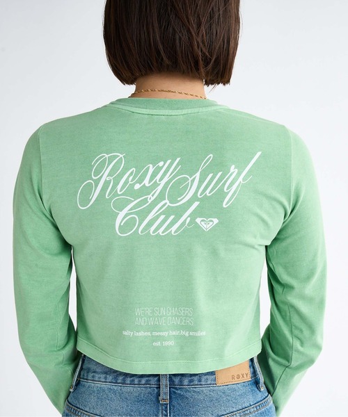 ROXY（ロキシー）の「SUN CHASERS L/S /ロキシーバックプリントクロップドロングスリーブトップス（Tシャツ/カットソー・レディース・ブラック/グリーン/ピンク/ホワイト・LARGE/MEDIUM/SMALL）」の17枚目の写真