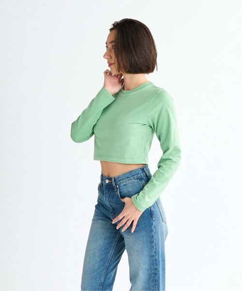 ROXY（ロキシー）の「SUN CHASERS L/S /ロキシーバックプリントクロップドロングスリーブトップス（Tシャツ/カットソー・レディース・ブラック/グリーン/ピンク/ホワイト・LARGE/MEDIUM/SMALL）」の15枚目の写真