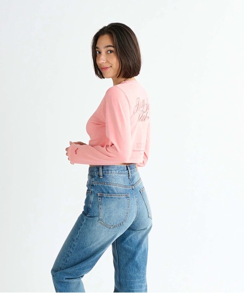 ROXY（ロキシー）の「SUN CHASERS L/S /ロキシーバックプリントクロップドロングスリーブトップス（Tシャツ/カットソー・レディース・ブラック/グリーン/ピンク/ホワイト・LARGE/MEDIUM/SMALL）」の20枚目の写真