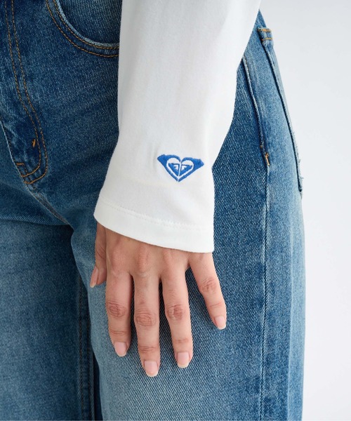 ROXY（ロキシー）の「SUN CHASERS L/S /ロキシーバックプリントクロップドロングスリーブトップス（Tシャツ/カットソー・レディース・ブラック/グリーン/ピンク/ホワイト・LARGE/MEDIUM/SMALL）」の9枚目の写真