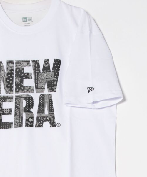 NEW ERA(ニューエラ)の「ニューエラ 半袖Tシャツ コットン ペイズリースクエアロゴ(Tシャツ/カットソー・メンズ・ホワイト/ブラック・XL/L/S/M/XXL)」の22枚目の写真