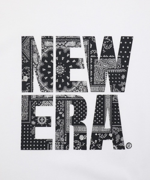 NEW ERA(ニューエラ)の「ニューエラ 半袖Tシャツ コットン ペイズリースクエアロゴ(Tシャツ/カットソー・メンズ・ホワイト/ブラック・XL/L/S/M/XXL)」の12枚目の写真