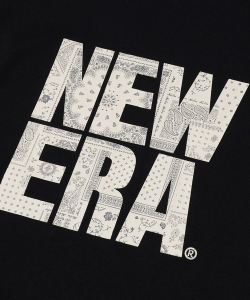 NEW ERA(ニューエラ)の「ニューエラ 半袖Tシャツ コットン ペイズリースクエアロゴ(Tシャツ/カットソー・メンズ・ホワイト/ブラック・XL/L/S/M/XXL)」の19枚目の写真