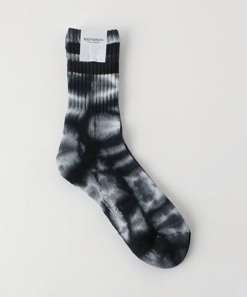 BEAUTY&YOUTH UNITED ARROWS（ビューティーアンドユースユナイテッドアローズ）の「2ライン ソフト パイル クルー ソックス（ソックス/靴下・メンズ・ブラック/ホワイト/その他2/その他1・FREE）」の3枚目の写真